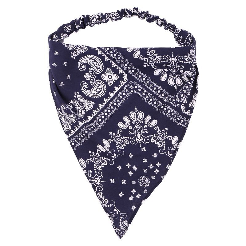 Amazon cashew hair band summer beach sun protection headscarf bohemian fashion cashew elastic triangle headdress