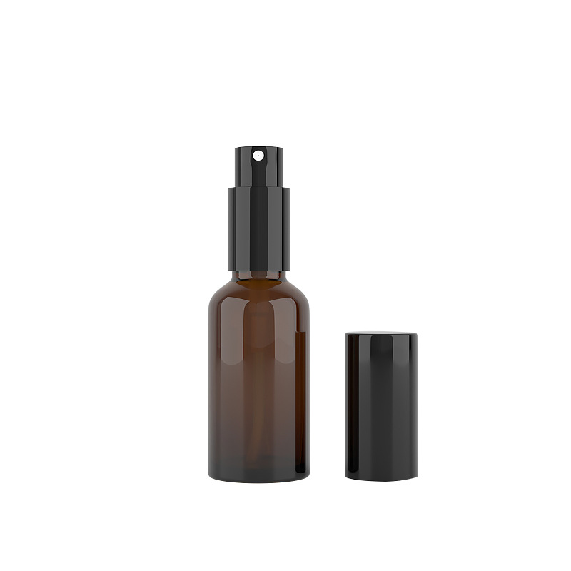 10ml-50ml brown glass spray bottle emulsion bottle essential oil packaging glass bottle brown bottle manufacturers spot