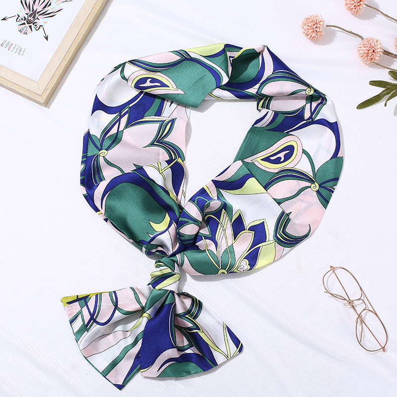New Style Small Scarf Skinny Long Scarf Women's Spring and Autumn Stylish Fashionable Good Wear Decorative Scarf