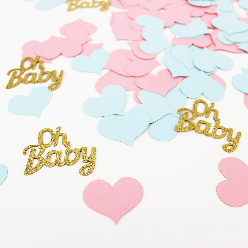 baby shower confetti baby sex party decoration confetti gift packaging DIY supplies