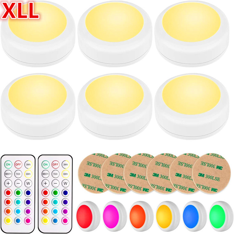 E-Commerce hot new led wireless remote control 13 color cabinet light RGB dimming Pat closet RGB night light