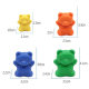Foreign Trade Rainbow Weight Counting Bear Educational Toys Children's Montessori Early Education Teaching Aids Infant Garden Color Classification