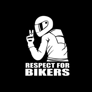 Cross-border Respect for Bikers car motorcycle decorative reflective car stickers car flower modified car body stickers