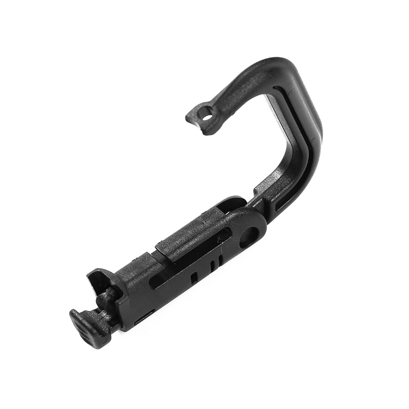 Factory black plastic spring hook Buckle Press outdoor climbing rope hook buckle pet rope handle buckle supply wholesale