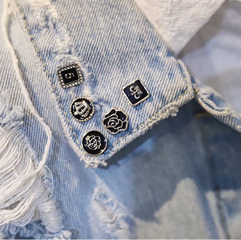Factory Anti-slip Button Brooch Cute Button High-grade Metal Diamond Decorative Button Adjusting Seam-free Button