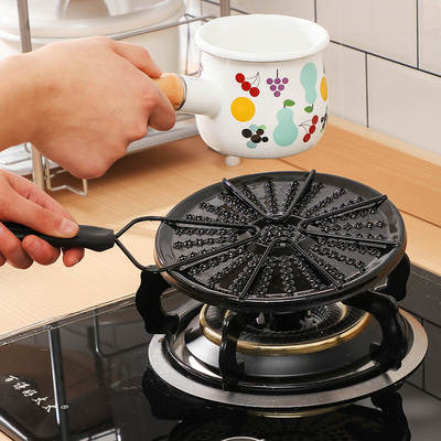 A Japanese-style gas stove heat conduction plate hot milk gas household enamel enamel heat conduction plate anti-coking