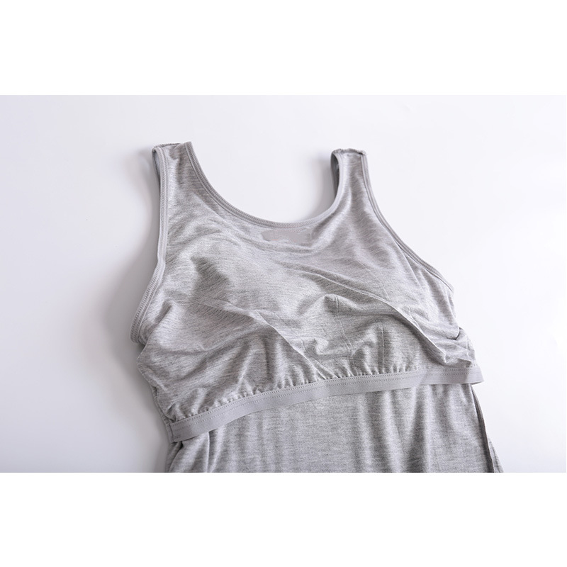 Modal Vest with Chest Pad Women's Bra Cup One-piece Underwear Sports Yoga T-shirt Base Shirt