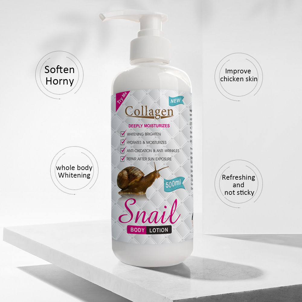 Cross-border snail bone collagen body milk moisturizing brightening body moisturizing lotion wholesale body cream