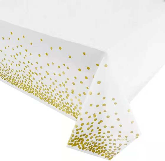 Amazon Dot Disposable Tablecloth Printed party Decorative Tablecloth PEVA Thickened party Tablecloth Waterproof