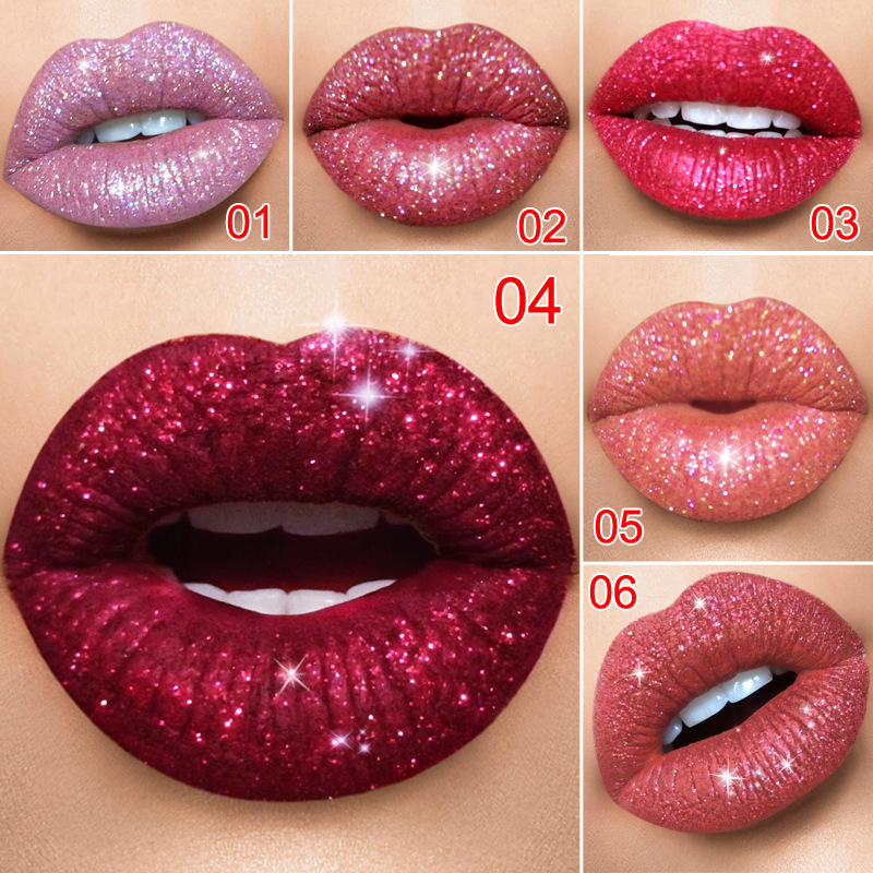 Makeup CD Diamond lip glaze magic color shiny matte metal lip gloss lipstick wish foreign trade cross-border