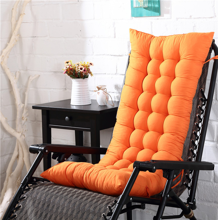 Orange lying chair cushion
