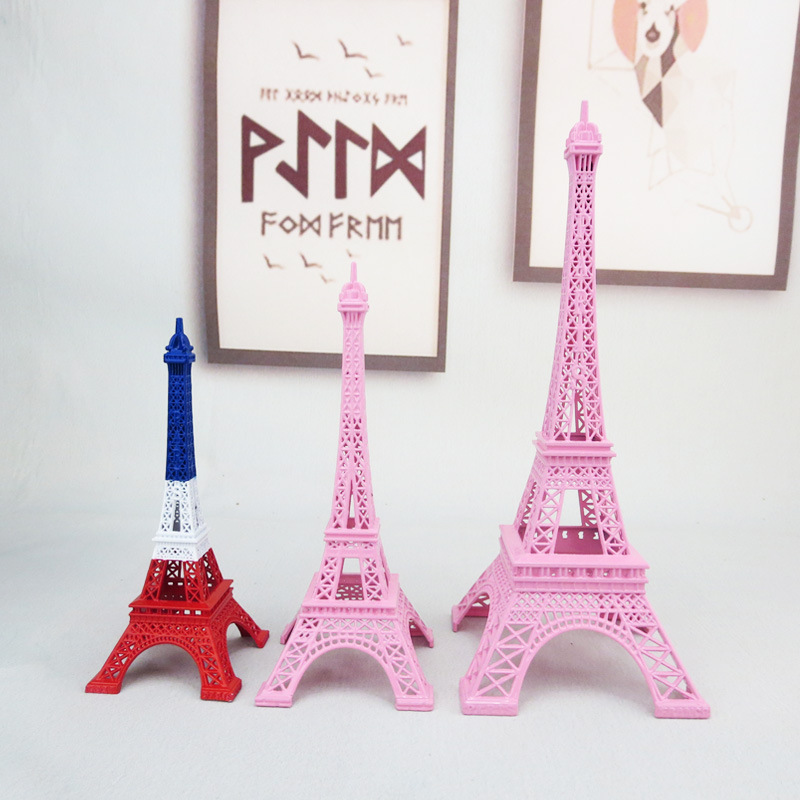 Pink Eiffel Tower Model European-style Ornaments Creative Home Trade Crafts Tourist Attractions Souvenirs