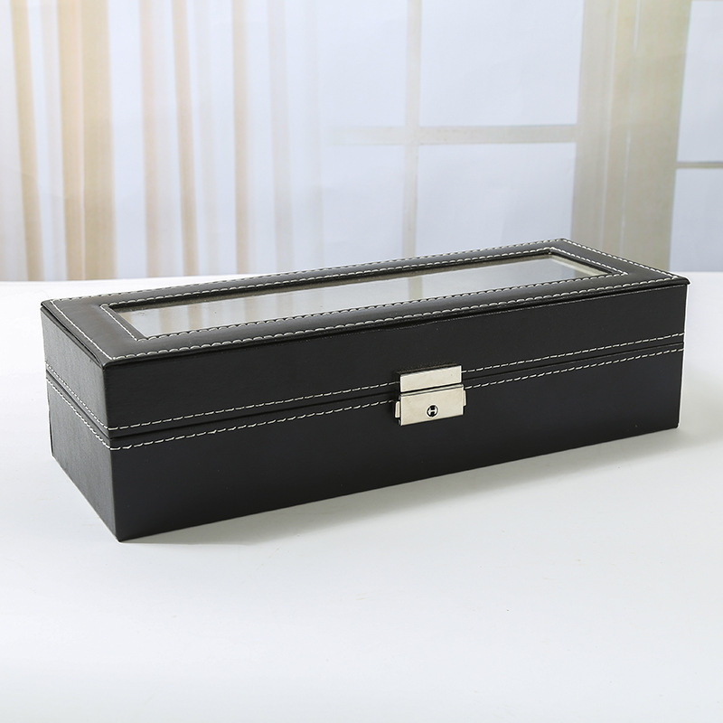 Exquisite jewelry mechanical and electronic high-end 6 watch box display box wholesale leather storage box jewelry box