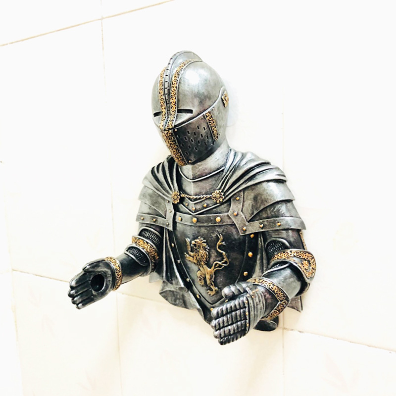Armor Knight tissue tube seamless stickers wall-mounted punch-free toilet tissue tissue paper holder tissue box tissue paper towel
