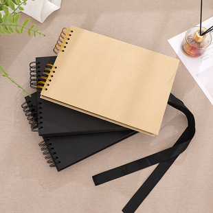 Scrapbook Amazon Explosions Coil DIY Photo Album Bow Ribbon Card Spring Page Flip Manual Photo Album Clip