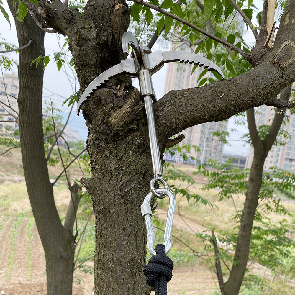 Outdoor Survival Rock Climbing Hook Flying Tiger Claw Field Rock Climbing Hook Mountain Climbing Tools Supplies Survival Flying Claw Climbing Claw