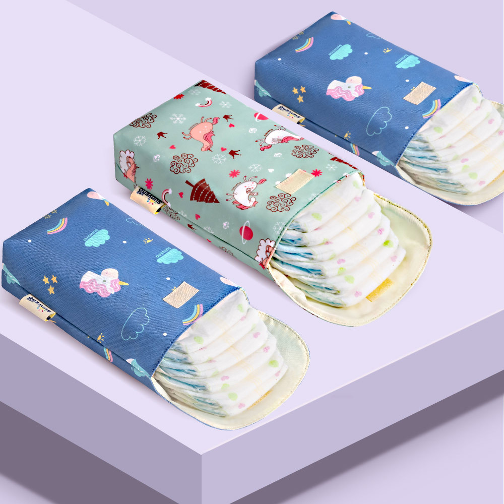Multifunctional Baby Diaper Storage Bag Baby Diaper Waterproof Bedside Hanging Bag Outgoing Portable Hanging Bag