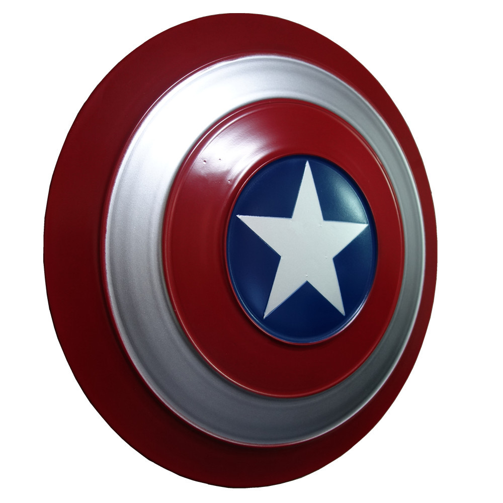 Avengers All Metal Captain America Shield cos Handheld Props Wrought Iron Decoration Creative Wall Hanging