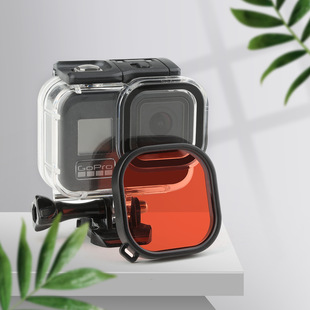 FOR gopro Hero8/9/10/11 Waterproof Shell Diving Special Filter gopro9 Camera Red Lens
