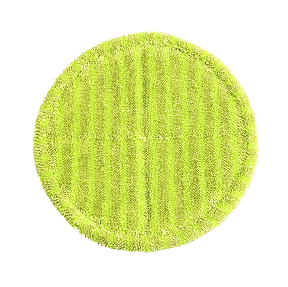 Round edge covered green mop cloth 16cm electric mop replacement Cloth Mop machine cleaning rag manufacturer