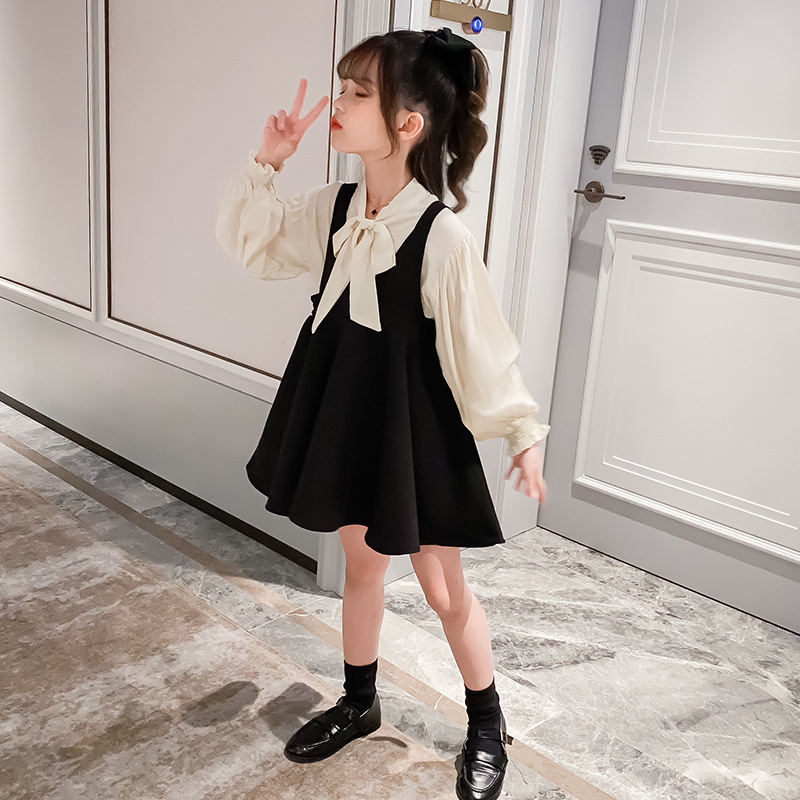 Girls' Autumn Suit 2020 New Korean-style Children's Strand Skirt Two-piece Set for Big Children and Little Girls Fashion