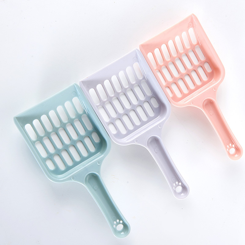 Factory direct cat litter shovel pet shovel subnet format plastic cat litter shovel cat stool shovel pet supplies