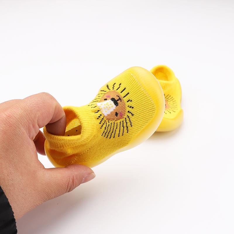 2023 New Baby Soft Sole Toddler Shoes Children's Socks Shoes Korean Style Stereo Knitted Floor Socks Shoes