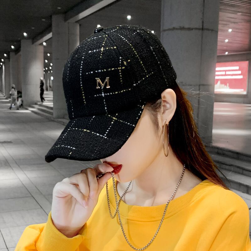 Hat Women's Korean-style fashion brand all-match baseball cap internet celebrity style Chanel style autumn and winter fashion casual ins peaked cap