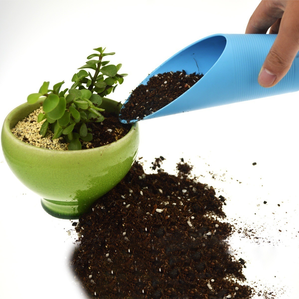 Cross-border spot factory direct succulent gardening tools plastic bucket shovel shovel shovel more meat shovel earth Cup