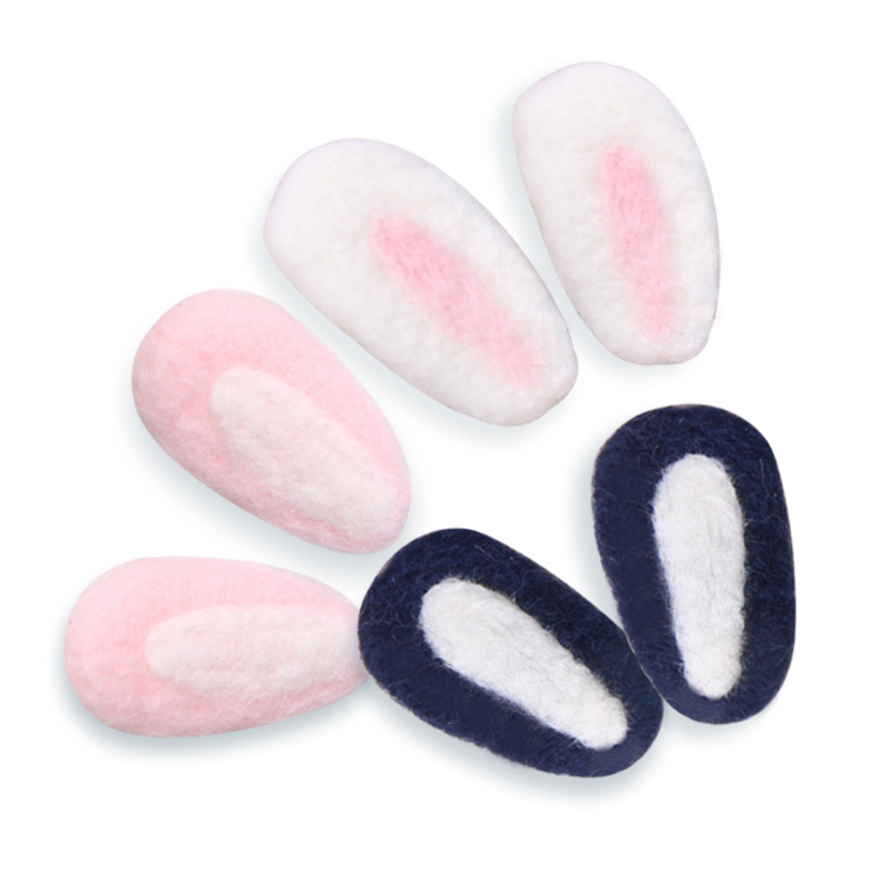 In stock supply handmade DIY wool felt rabbit ears headband jewelry accessories poke music finished accessories