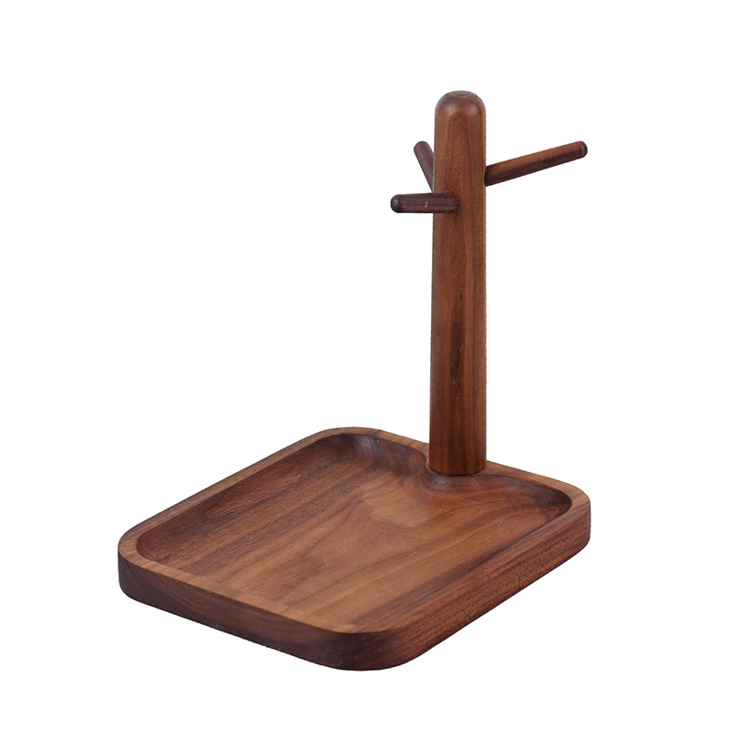 Animal Cartoon Paper Towel Rack Beech Simple Vertical Thickened Creative Solid Wood Non-Punch Wooden Desktop Roll Rack