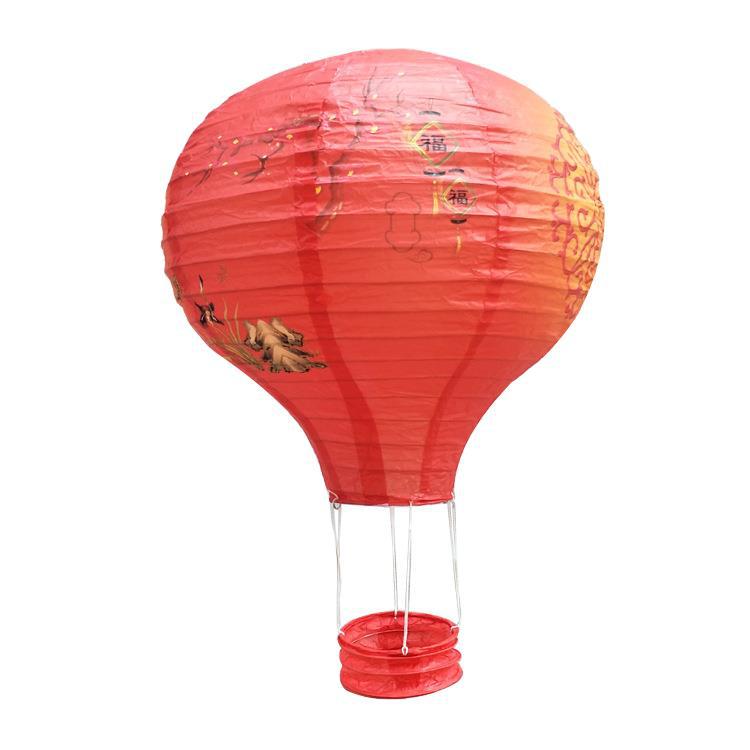 Wholesale Mid-Autumn Festival Handmade Hot Air Balloon Lantern Hanging Wedding Bar Shopping Mall Kindergarten Corridor Decorative Paper Lantern
