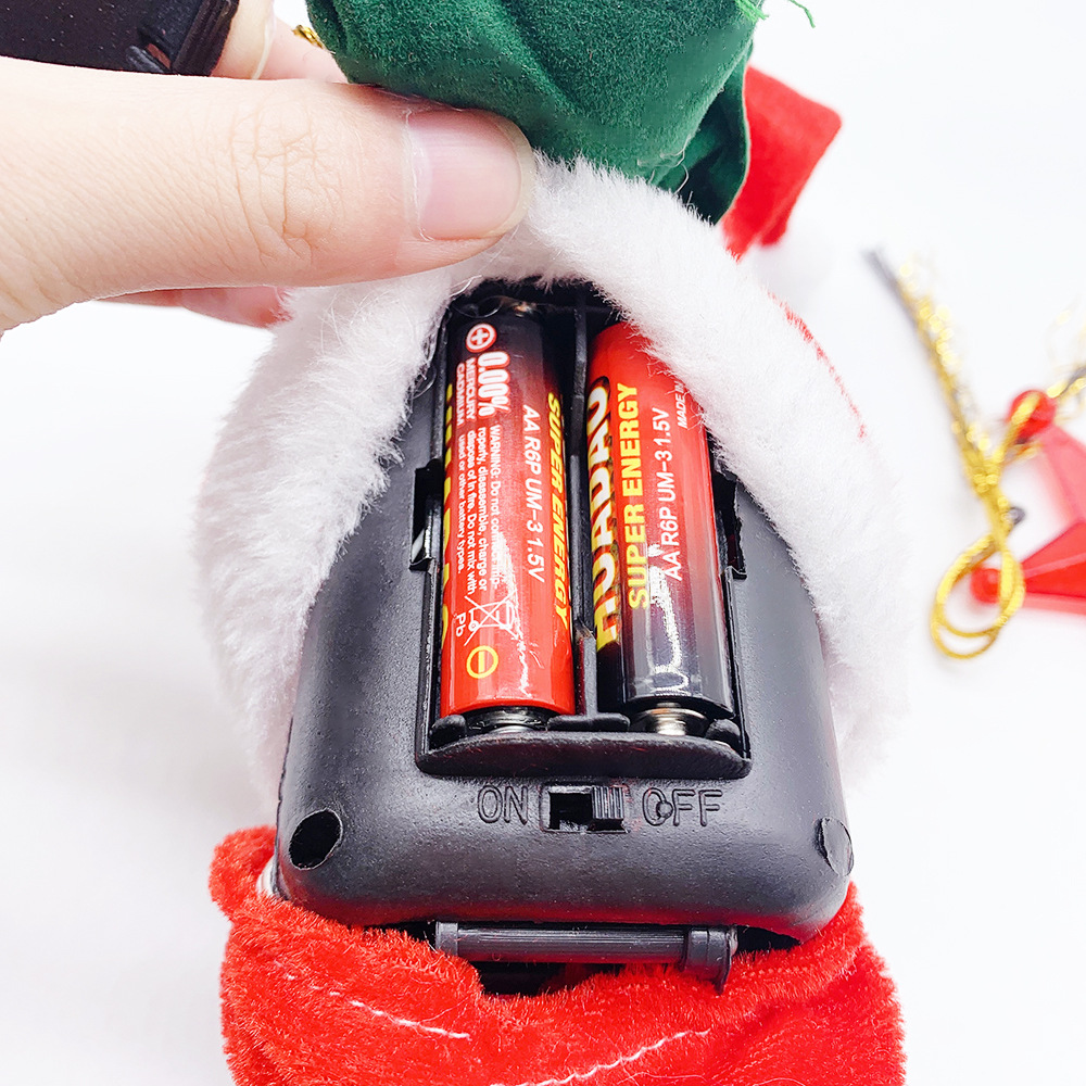 Paracadute Paracadutismo Babbo Natale Elettrico Elettrico Arrampicata Tenda di perline Arrampicata Scale Scala Decorazioni natalizie Giocattoli Regali_voghion.com