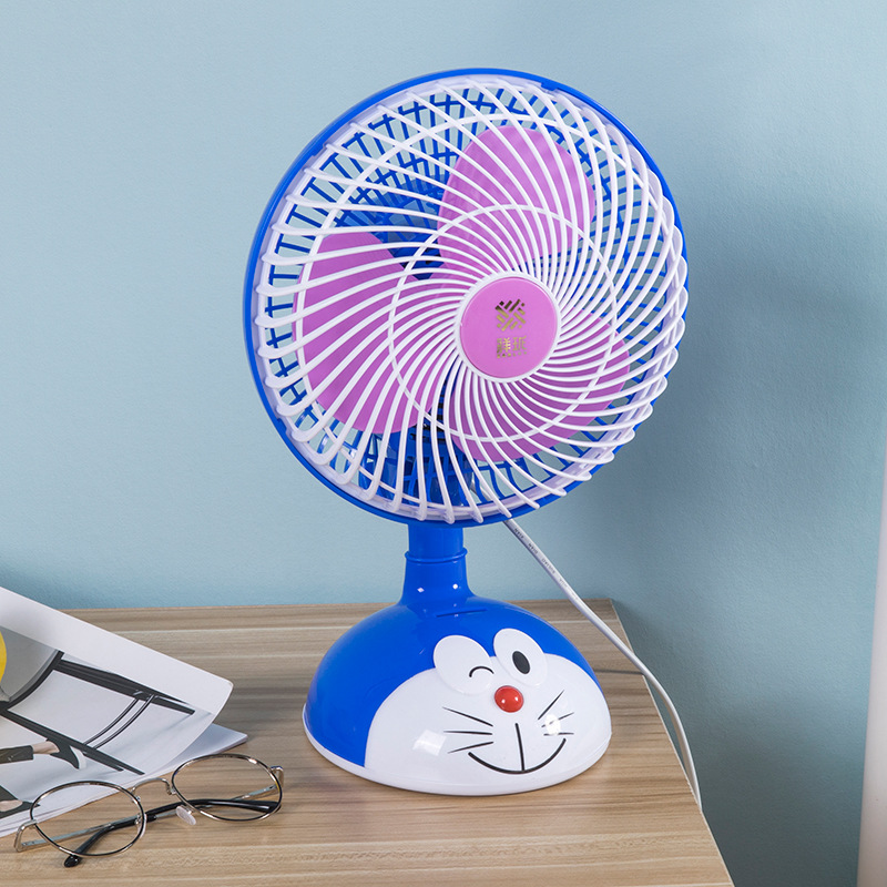 Small fan student bed bedroom automatic shaking head small fan mini office desktop fan mute