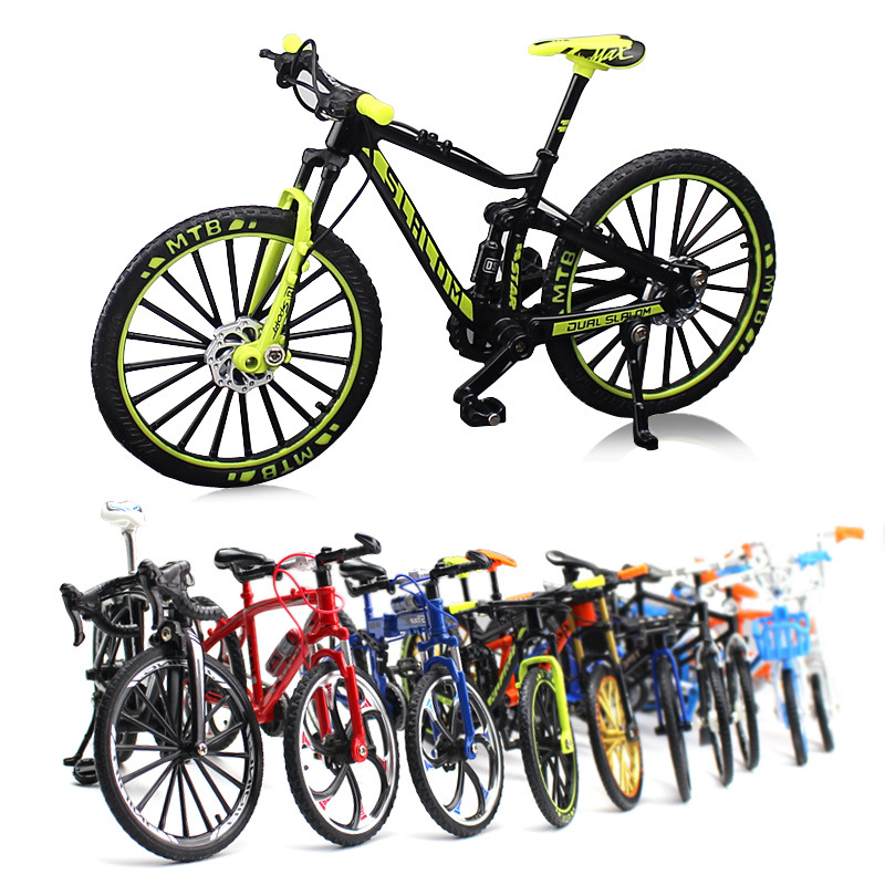 New cross-border creative alloy bicycle model ornaments mini bicycle metal toy model collection