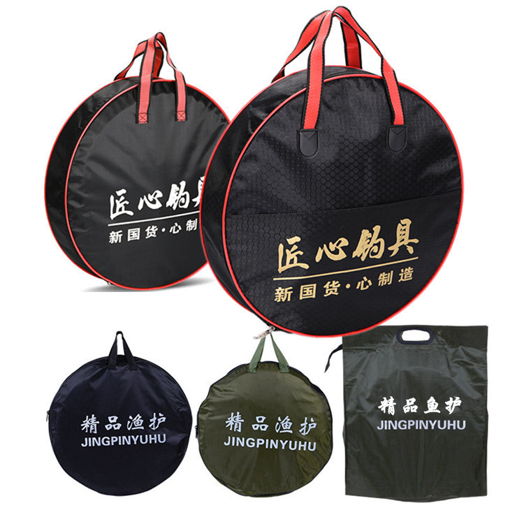 Factory Direct double-layer waterproof wear-resistant fish protection bag fishing gear bag fishing net bag fishing bag canvas fish protection net bag