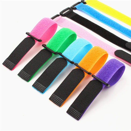 [Velcro Strap] Velcro Strap Fixed Non-slip Strap Backbuckle Black and White Color Buckle Velcro Strap Strap