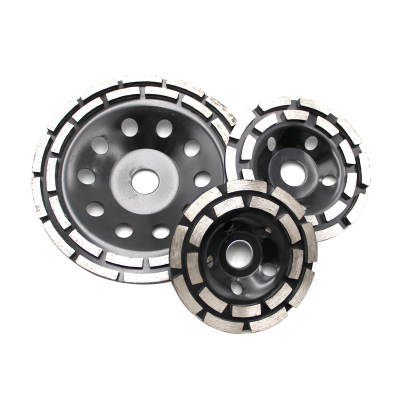 Cross-border wholesale black diamond double-row grinding wheel electric grinding 115-125-180mm grinding Wall grinding sheet