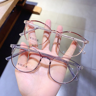 Red Riding Book Ultra-light Glasses Frame Women's Myopia Glasses Can be Equipted with Preference for Plain Beauty Internet Popular Round Glasses Frame for Men