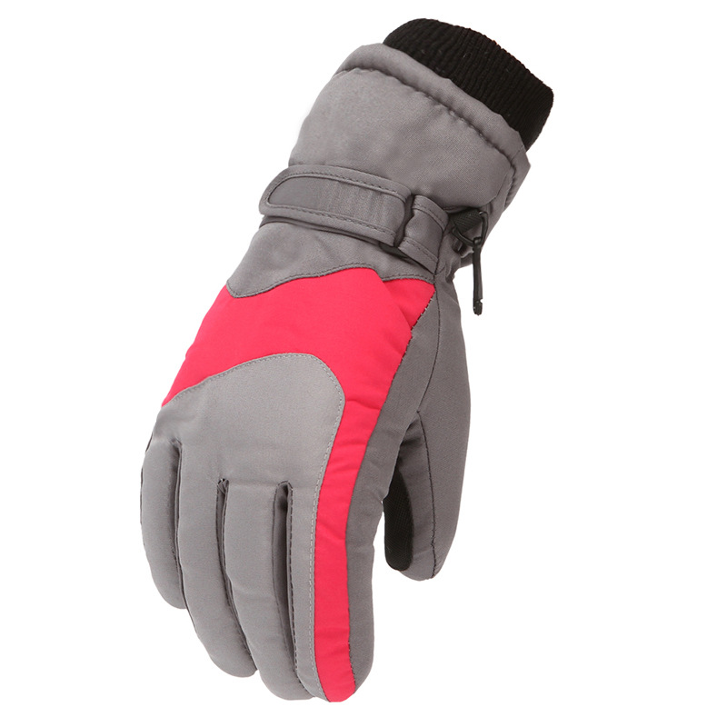 Winter Children's Men's and Women's Gloves Ski Outdoor Windproof Waterproof Velvet Thickened Warm Gloves 6-16 Years Old Amazon