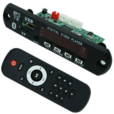 Factory supply HD video Bluetooth MP5 decoder board 1080p video with Radio FM audio decoder accessories