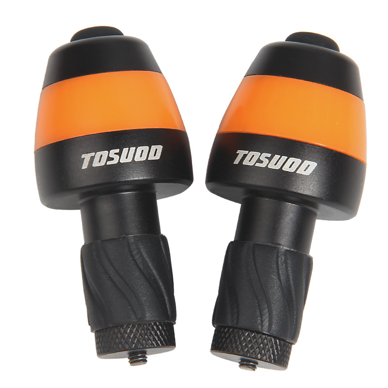 Cool riding sports bike handle plug light led intelligent steering warning light mountain bike handle plug light bicycle accessories