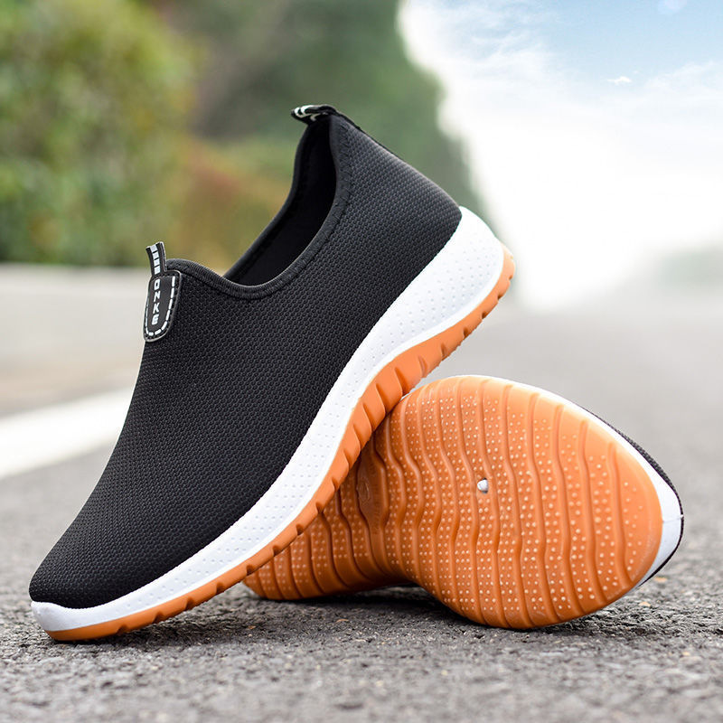 Spring and Summer Beef Sole Old Beijing Cloth Shoes Men's Durable Casual Shoes Breathable Driving Shoes Korean-style All-match Sneakers