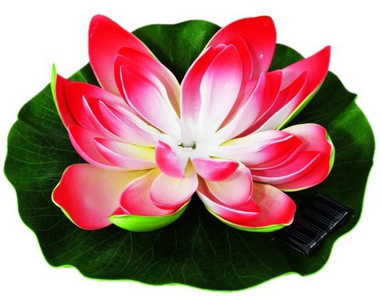 Factory supply solar lotus water float light solar landscape light solar wish water float light