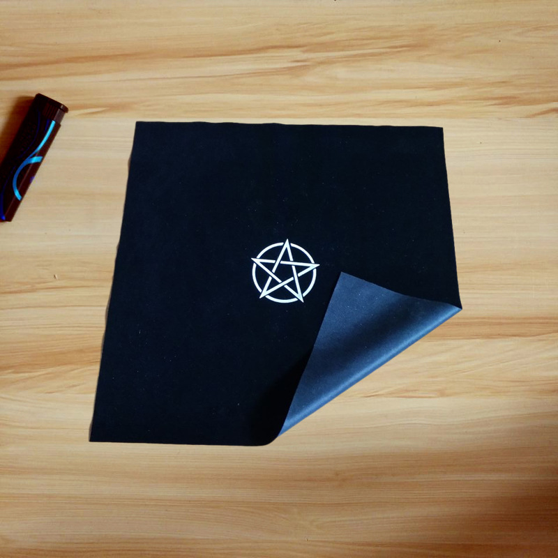 Spot purple tarot pentagram tablecloth altar magic ceremony tablecloth Caro brand storage bag wholesale