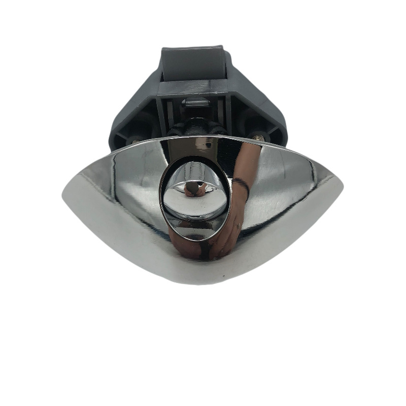 Half-Moon RV Button Lock Crescent Boat Lock Furniture Cabinet Drawer Lock Zinc Alloy Handle Press Lock Manufacturers