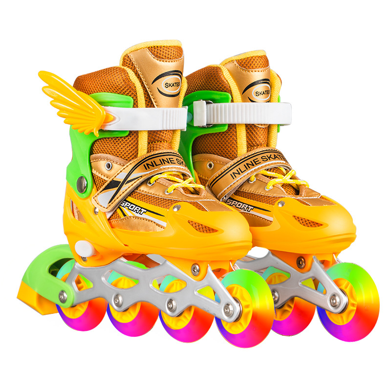 Children's skates men's and women's roller skates adult pulley speed skates full Flash manufacturers spot wholesale