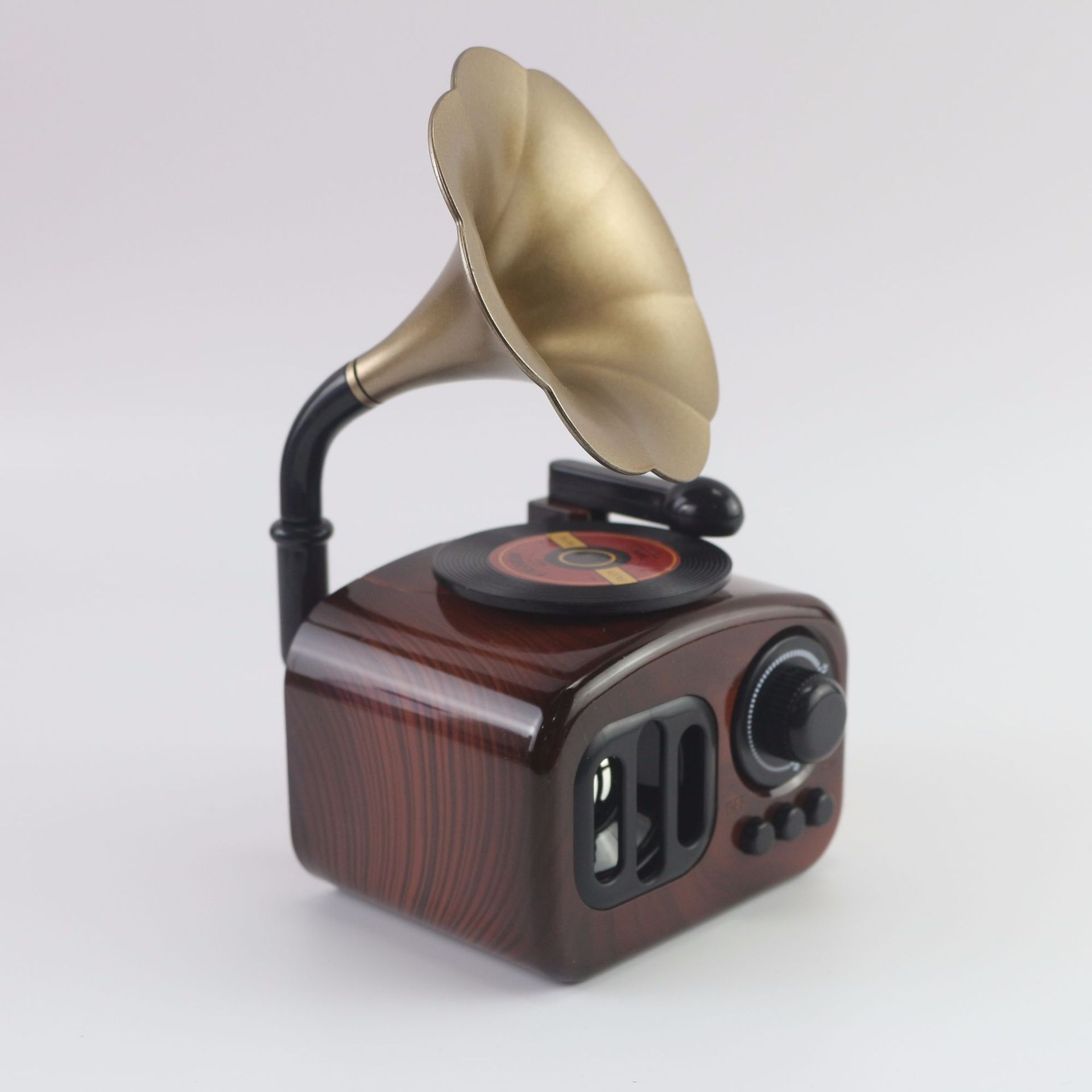 New Vintage Phonograph Music Box Ornaments Creative Gift Music Box Home Desktop Decoration Ornaments Gift