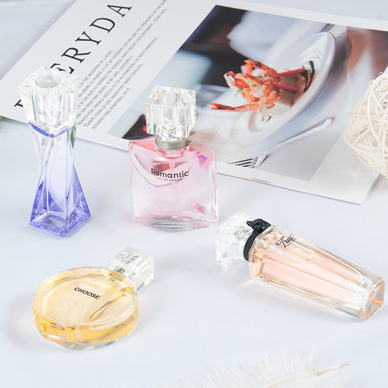 Export Cross-border Flower Story Women's Perfume Four Piece Gift Box Set Enchantment Encounter Fragrance Fresh and Lasting 
