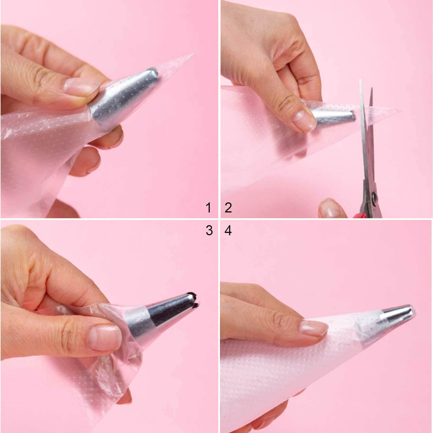 Disposable PE pastry bag 100 PCs cream pastry baking supplies not printed